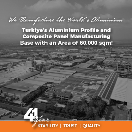 41. Yıl 60000 m2 Area | Zahit Alüminyum
